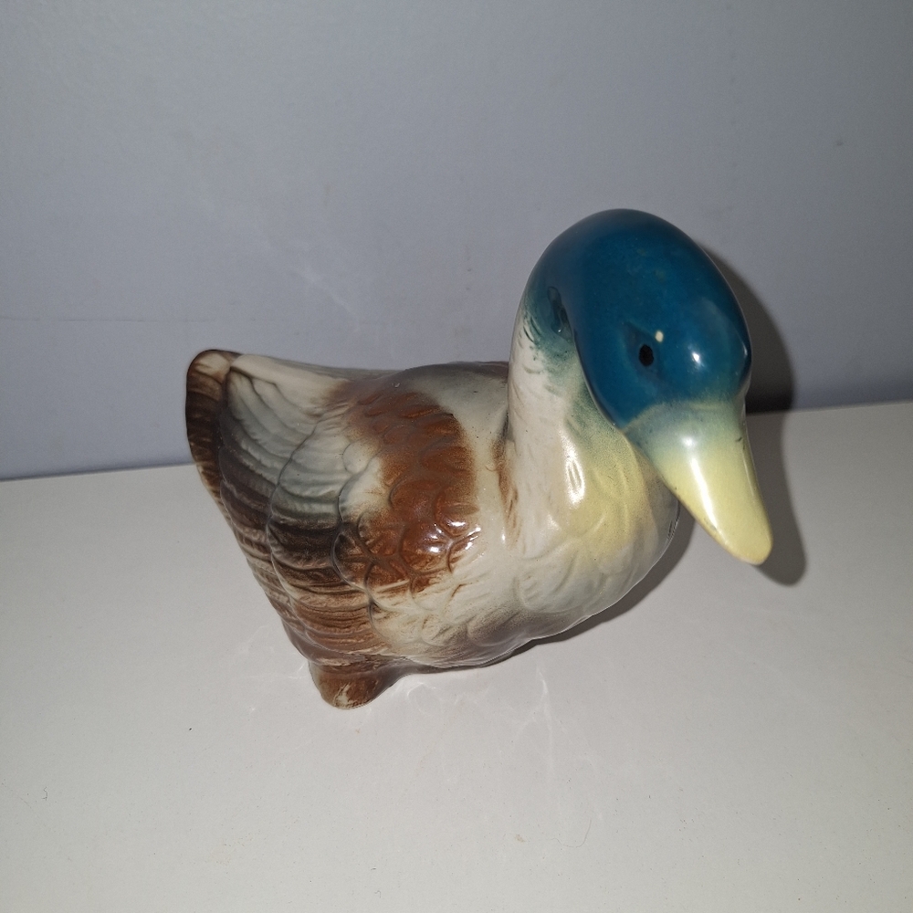 5" Porcelain Mallard Duck Figurine‎ Made In Brazil - Picture 4 of 5